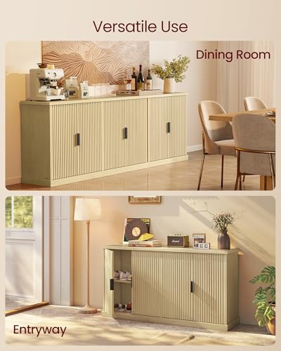 Contemporary Buffet Cabinet with Adjustable Shelves