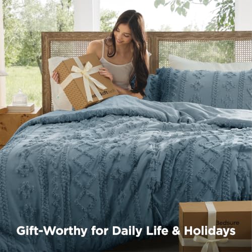 Tufted Boho Comforter Set Oversized King