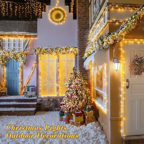 230ft 720 LED Warm White Christmas String Lights Outdoor (230 Foot)