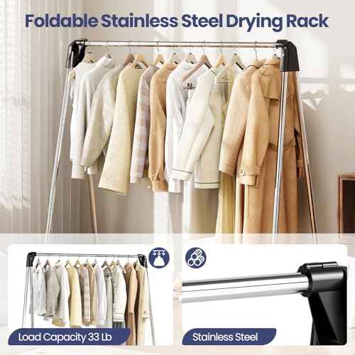 Upgraded 55" L Stainless Steel Clothes Drying Rack