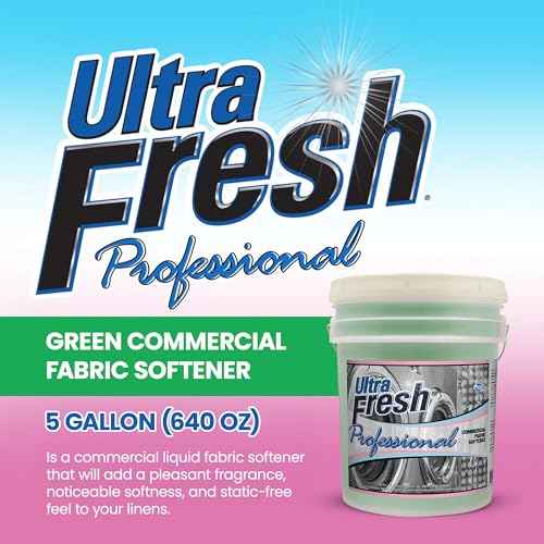 Professional 5 Gallon Fabric Softener for Commercial Washing Machines (640 Fl Oz)