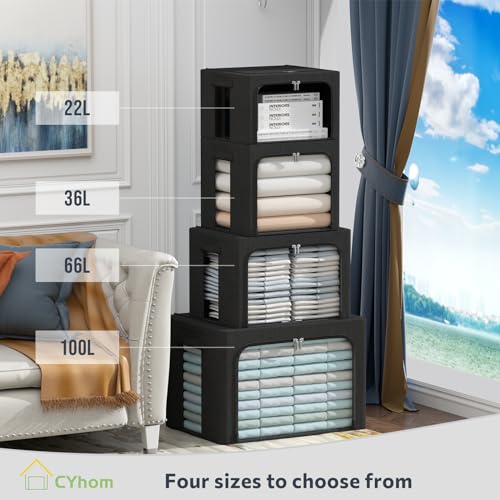 Clothes Storage Bins Box (2 Count)