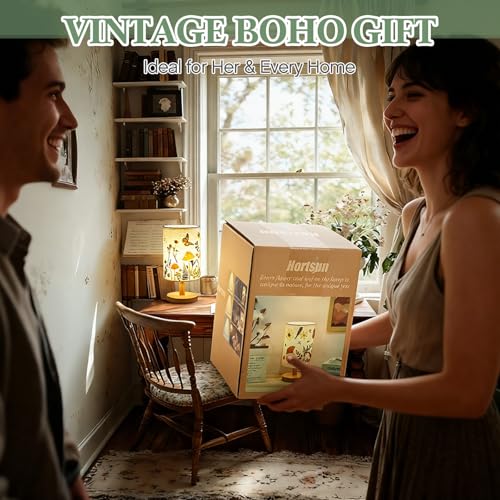 Pressed Flower Vintage Table Lamp