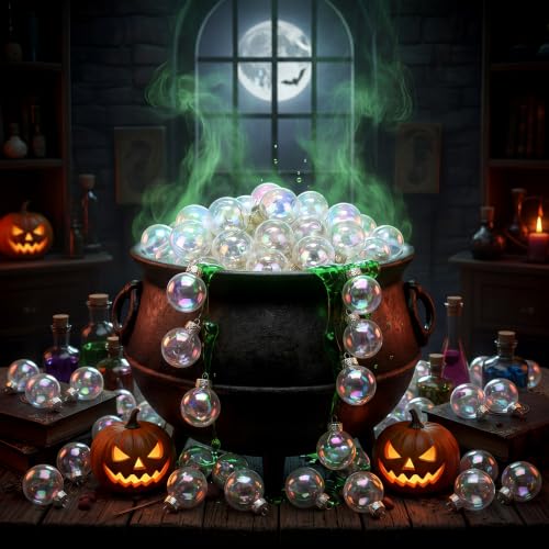 32 Pcs 1'' Mini Glass Halloween Ornament (32 Count)