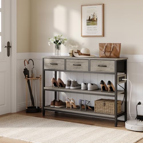 2 Pack Entryway Table with Outlets (2 Count)