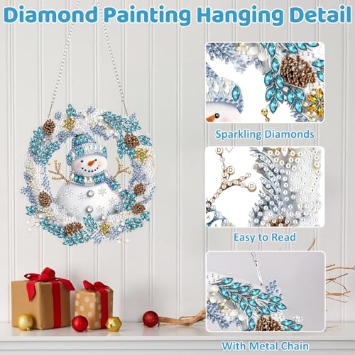 Snowman Diamond Art Hanging Kits for Adult
