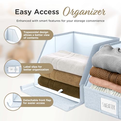 Trapezoid Closet Bins (3 Count)