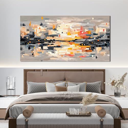 Abstract Wall Art Decor Large Wall Art for Living Room Abstract Canvas Art Wall Decor Modern Colorful Wall Art Prints Canvas Wall Art Pictures Artwork for Walls Bedroom Office Decor 24" X 48"