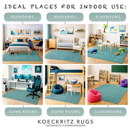 Soft & Colorful 4' x 4' Kids Classroom Area Rug