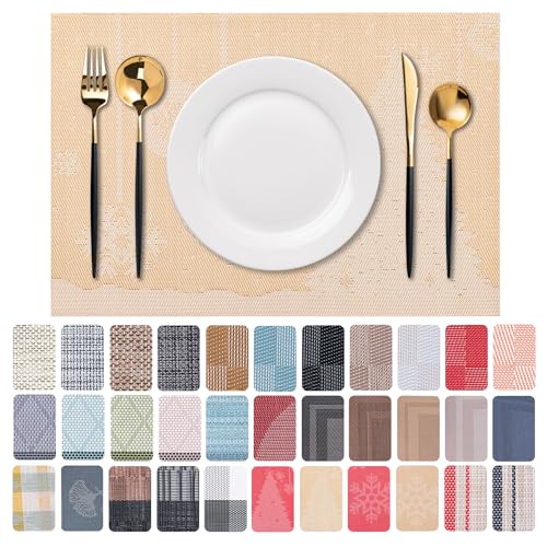 Placemats Set of 6 Washable Indoor (6 Count)