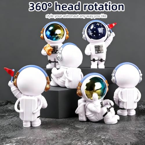 Gradient Astronaut Figurines Statue Set of 3 (3 Count)
