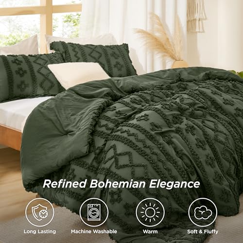 Tufted Boho Comforter Set King Size