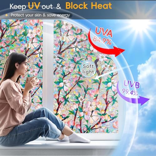 Rainbow Window Privacy Film Decorative
