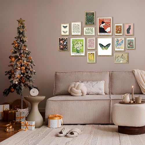 Eclectic Framed Wall Art Set of 15 (15 Count)