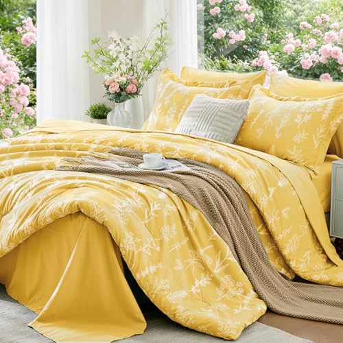 Bright Yellow Full Comforter Set