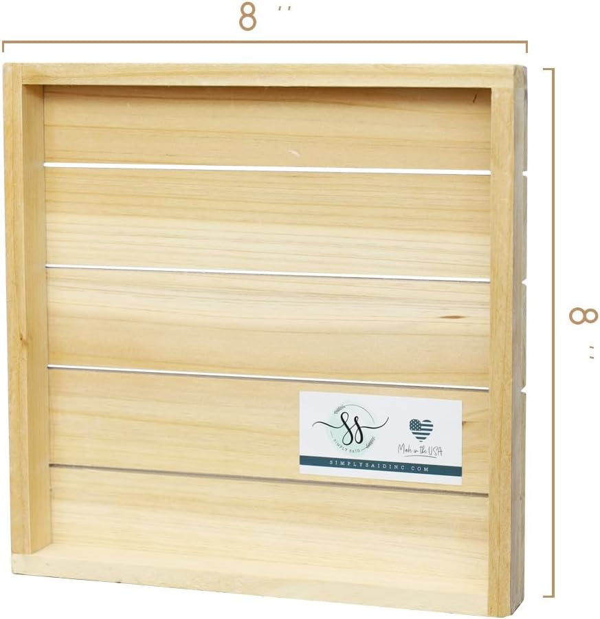 Simply Said, INC Perfect Pallets Petites No Shoes Sign - Lose The Shoes Please - 8 x 8 inch Wood Sign - Kindly Remove Your Shoes Sign - Made in USA - PET18388