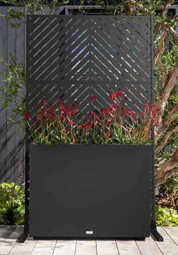 Block Series Span Planter + Arrow Privacy Screen Set