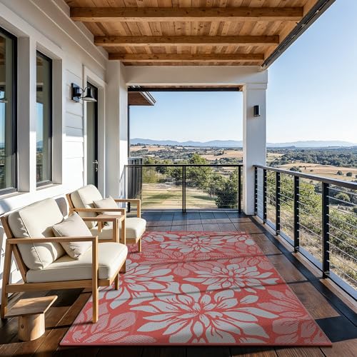 Outdoor Rug Waterproof Plastic Rugs for Patio (108 Sq Ft)