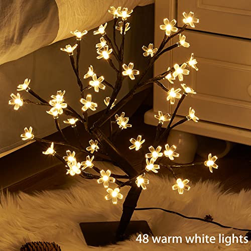 17.5 Inch Lighted Cherry Blossom Tree