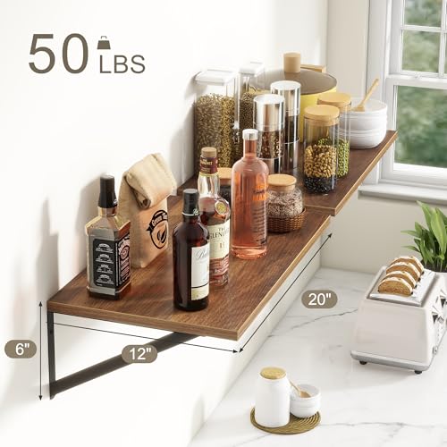 20 Inch Floating Shelves (2 Count)