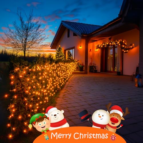 150 LED Orange Halloween Lights Indoor (59 Foot)