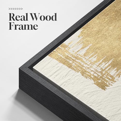 Framed Modern Black and White Abstract Wall Art for Living Room (3 Count)