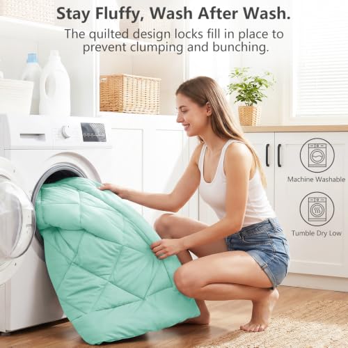 King Size Comforter Set Mint Green