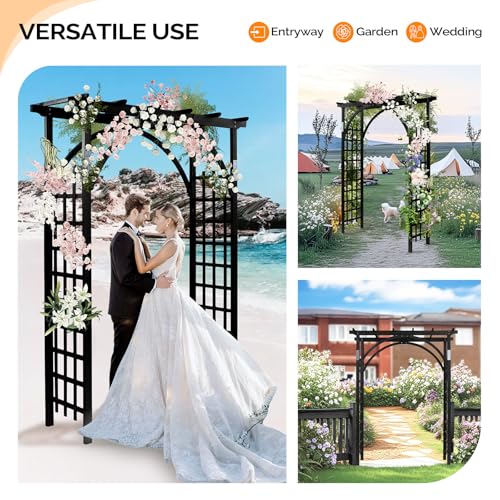 85in Wooden Arbor Garden Arch