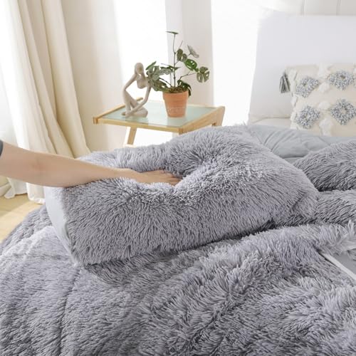 Fluffy King Size Comforter Set