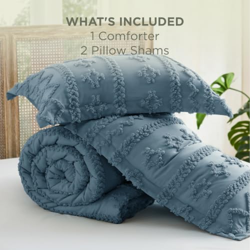 Tufted Boho Comforter Set Oversized King