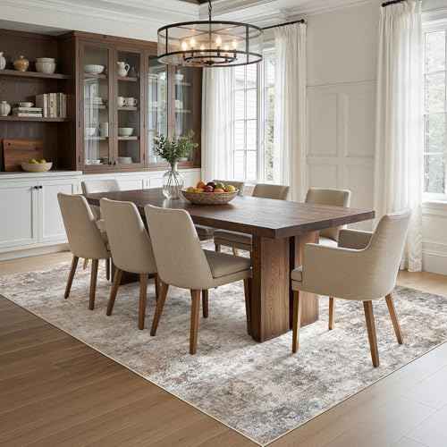 12x15 Area Rug Living Room Rugs Extra Large Brown Grey Carpet (24 Count)