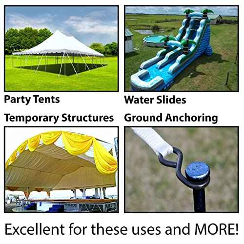 Heavy Duty Single Head Tent Stakes (10 Count)