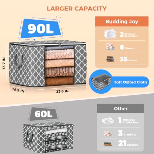 90L Large Storage Bags (6 Count)