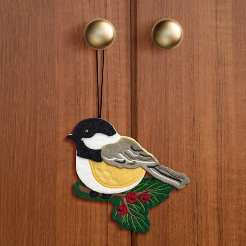 Winter Handmade Chickadee HeartFelt Charm Card