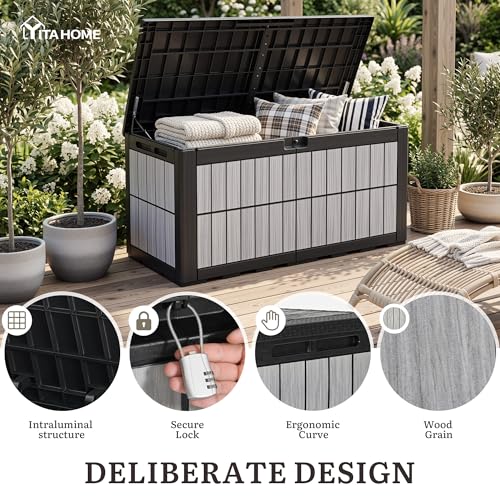 134 Gallon Outdoor Deck box w