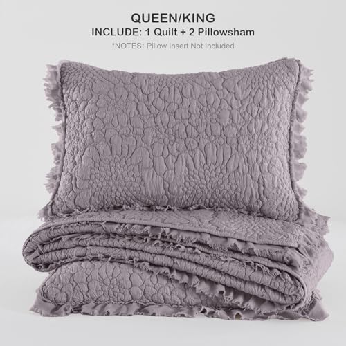 Shabby Chic Ruffled Quilt King Size