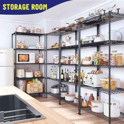 5 Tier Wire Shelving (4 Count)