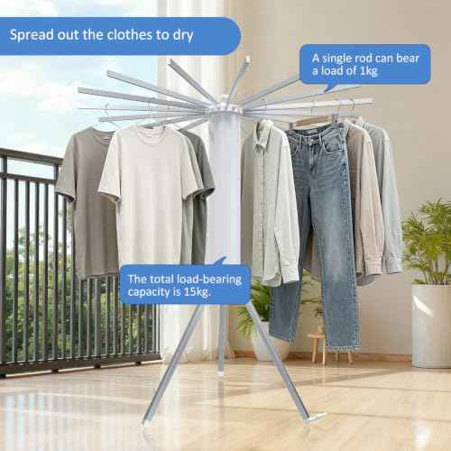 Tripod Foldable Clothes Rack