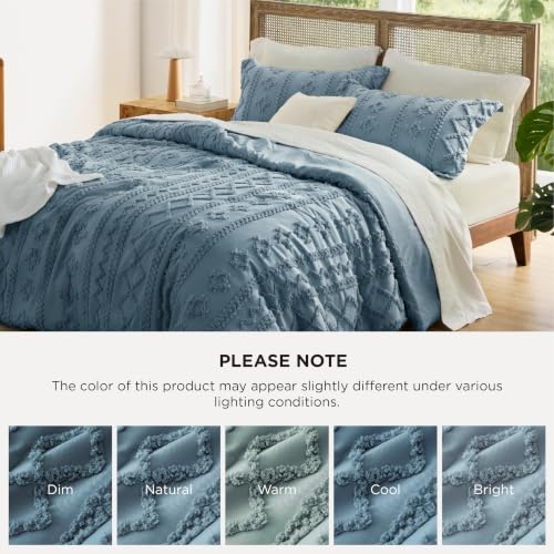 Tufted Boho Comforter Set Oversized King