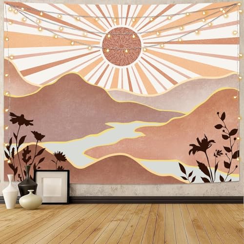 Boho Sun Tapestry Sunset Wall Tapestry