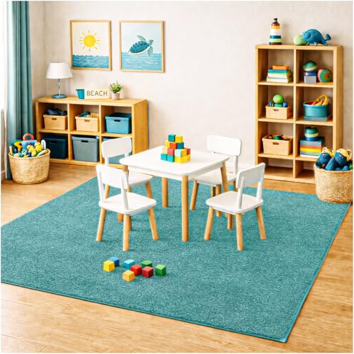 Soft & Colorful 3' Round Kids Classroom Area Rug (3 Sq Ft)