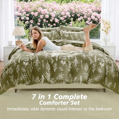 Olive Green Full Comforter Set