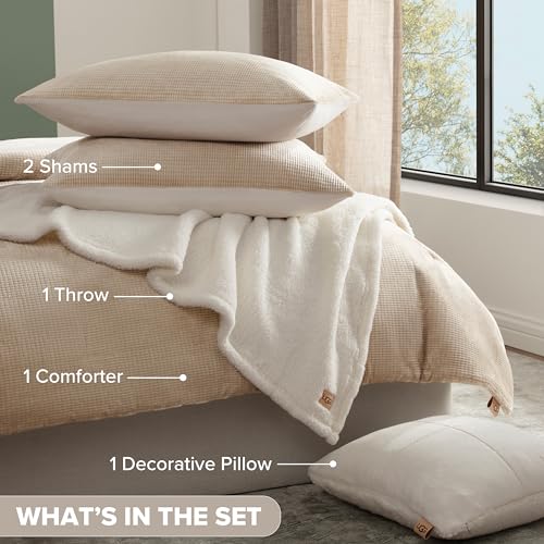 Remina Queen Comforter Set with Throw Blanket & Pillow