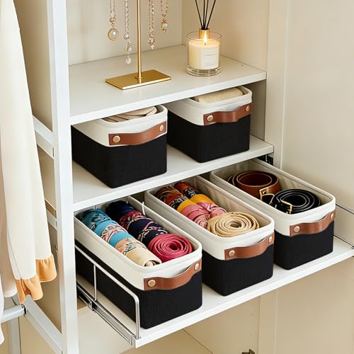 Small Fabric Storage Baskets (4 Count)
