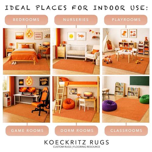 Soft & Colorful 11' Round Kids Classroom Area Rug