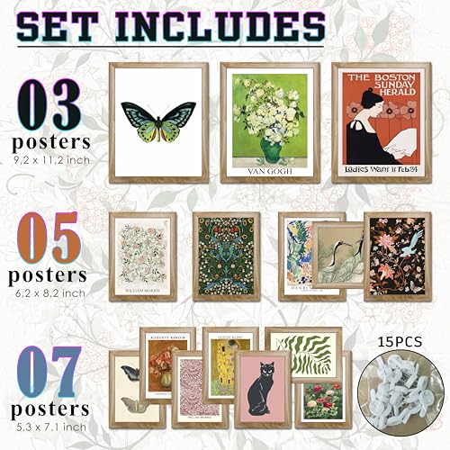 Eclectic Framed Wall Art Set of 15 (15 Count)