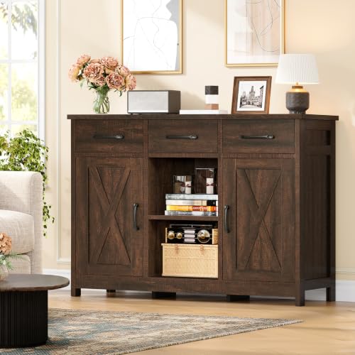 Coffee Bar Cabinet with 3 Drawers