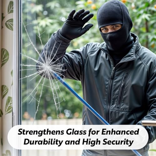 Security Safety Shatterproof Window Film 4 Mil Clear 23.6x78.7in