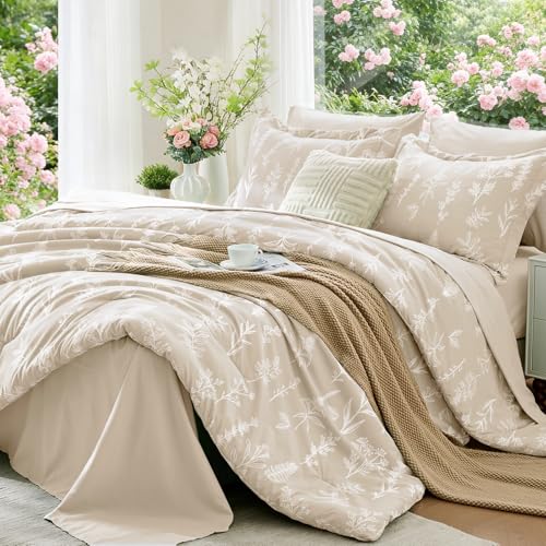 Beige Full Comforter Set