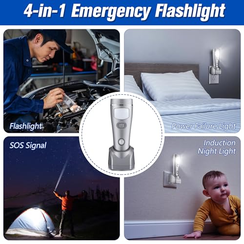 2 Pack 4 in 1 LED Emergency Lights for Home Power Failure (2 Count)